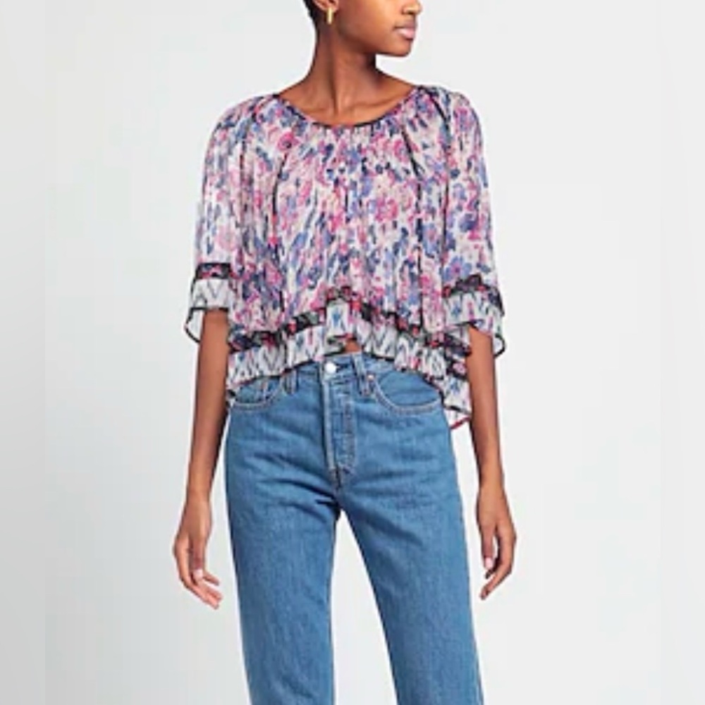 Isabel Marant Etoile- bohemian blouse, crepe, floral-print, like new 💓🌸